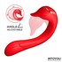 Vibrador con lengua, ángulo ajustable; doble motor potente