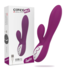 Vibrador ergonómico com dois motores, 12 modos e recarregável