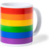 Tasse en céramique de 370 ml au drapeau LGBT+