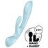 Vibrador con 3 motores, 12 modos, impermeable, recargable