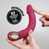 Vibrador plegable, 10 modos, mango fácil, recargable usb