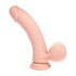 Realistic liquid silicone vibrator with testicles