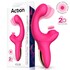 Vibrador triple: vibración, pulsación y movimiento finger