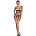Sexy fishnet dress with lace, unique design and stretch fit