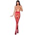 Indulge in a touch of luxury with our seductive red stockings, featuring a daring open des