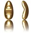 Vibrador elegante de oro, potente, recargable y silencioso