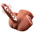 Vibrating and thrusting male torso masturbator