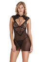 PIZZO FLOREALE NERO