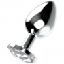 Plug anale in alluminio con cristallo, elegante e versatile