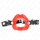 MORDAÇA LABIAL 8 CM COM CORREIA
