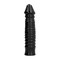 Dildo preto para prazer intenso, flexível e firme
